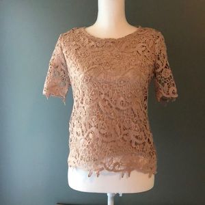 Blush Lace Top